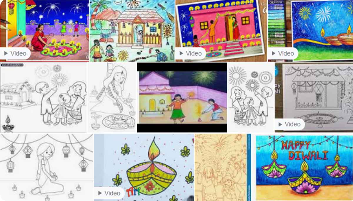 11 Best Diwali Festival Drawing Ideas for Kids