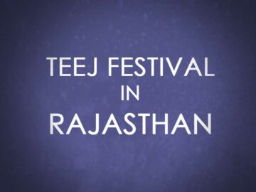 Teej festival in Rajasthan